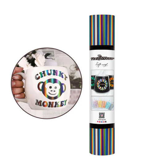 Teckwrap Bubble Free Holographic Vinyl - Dark Grey