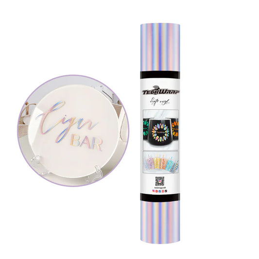 Teckwrap Bubble Free Holographic Vinyl - Matt Silver