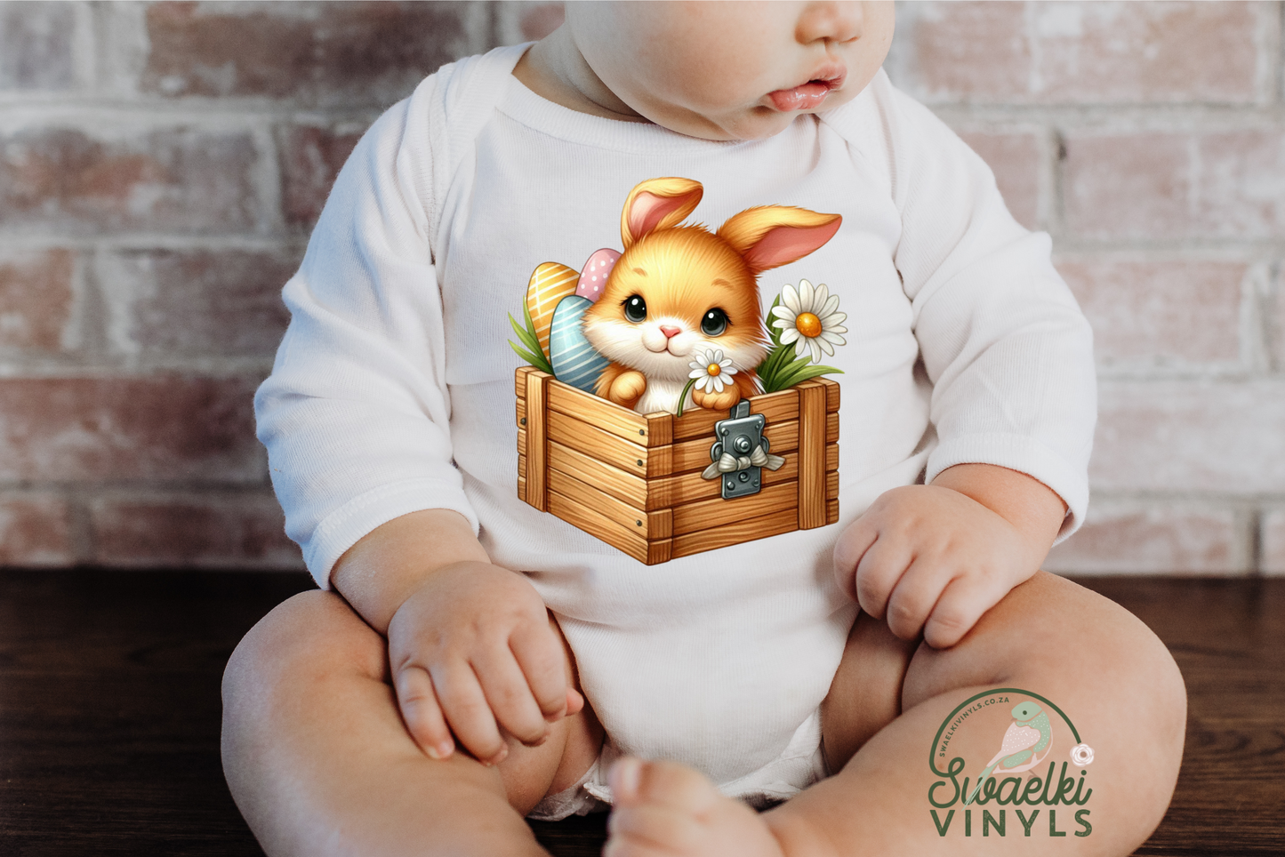 DTF Transfer - Easter Bunny in Crate