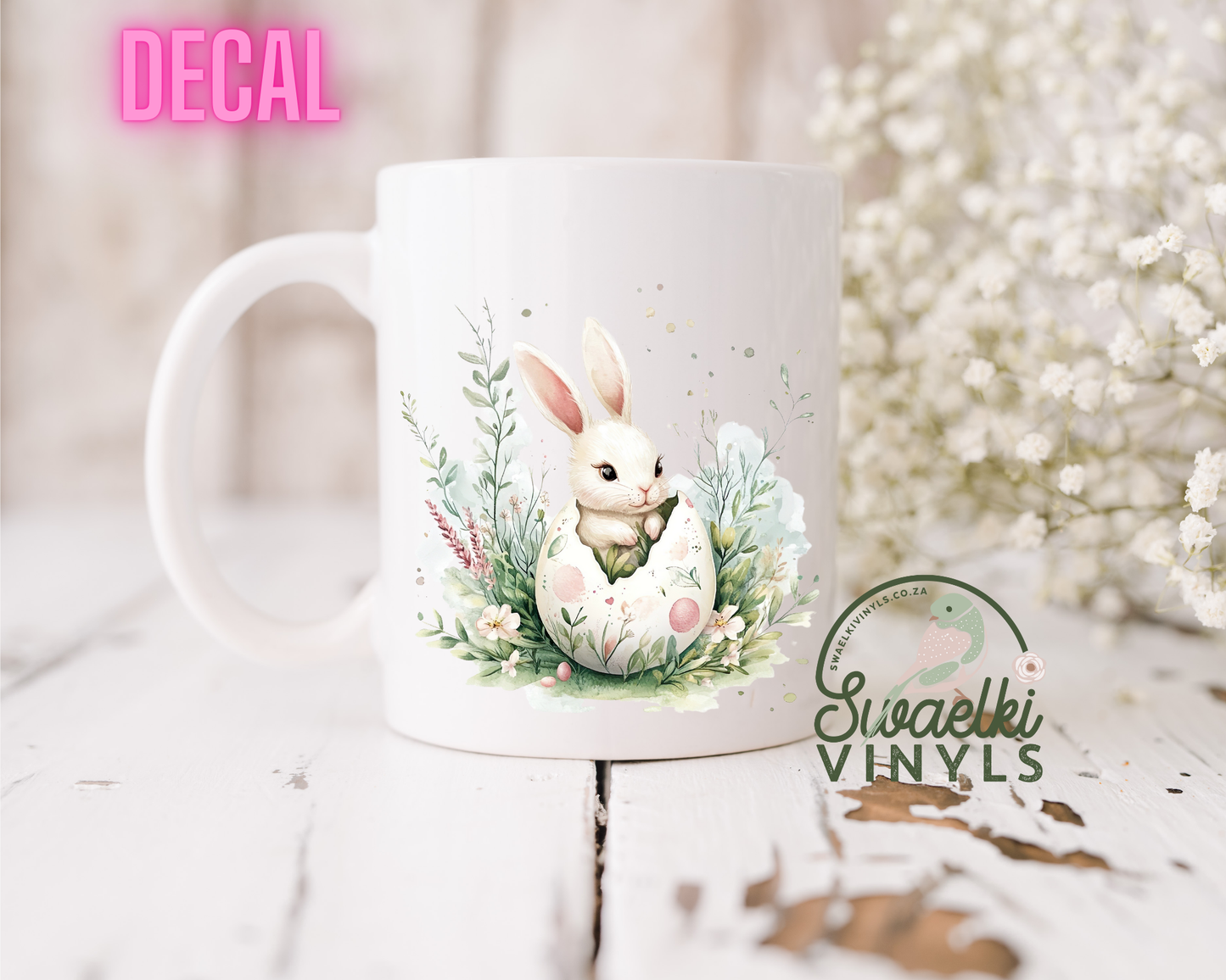 UV DTF Decal - Easter Bunny in Egg 2