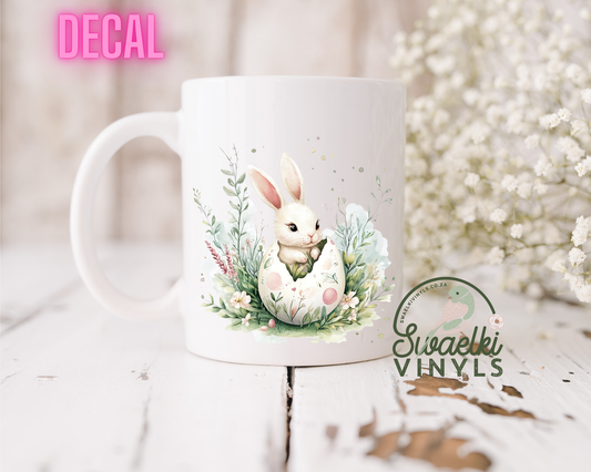 UV DTF Decal - Easter Bunny in Egg 2