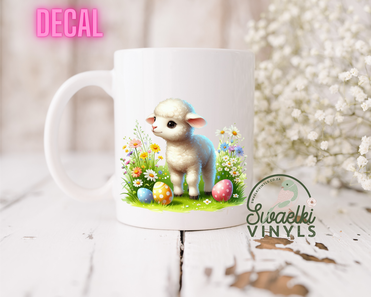 UV DTF Decal - Easter Sheep