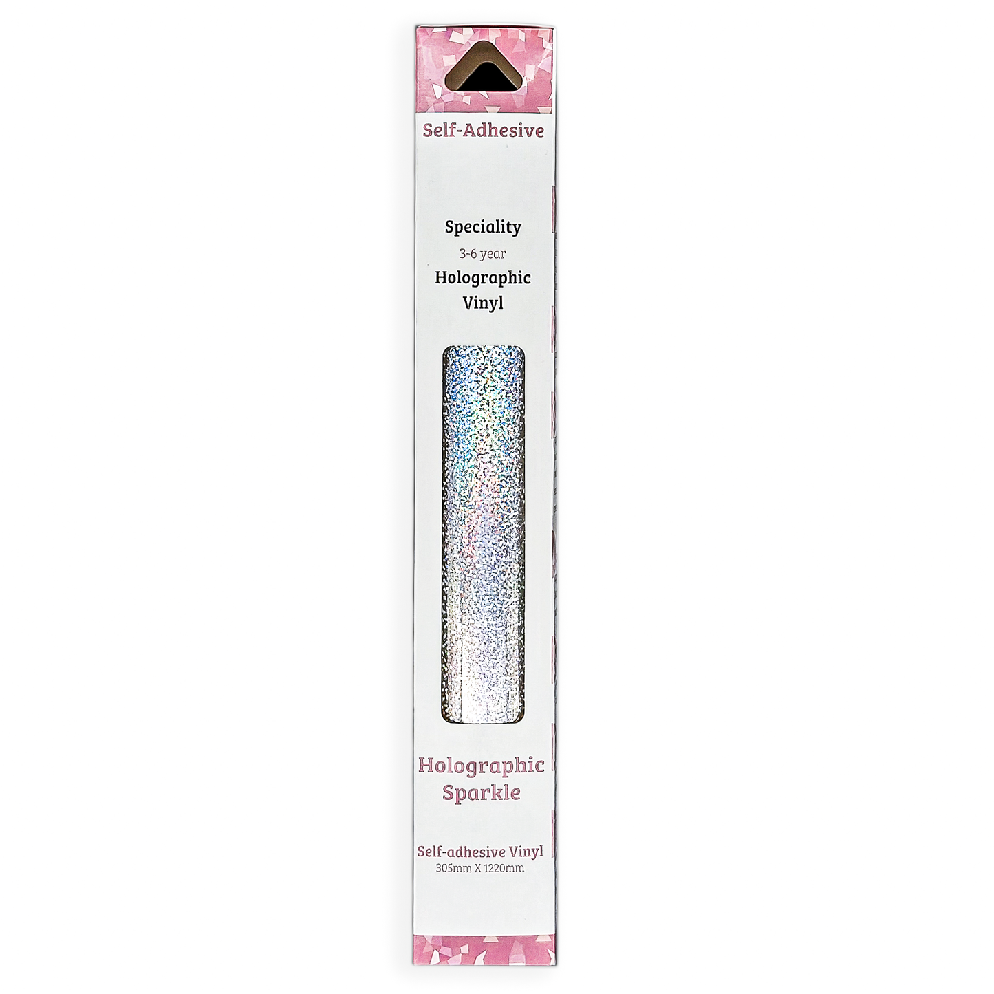 Maizey's Craft - Holographic Silver Metal Flake Self Adhesive Vinyl
