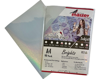 Maizey's Craft - Inkjet PET Bright Metallic Sesame Point A4 (10/pack)