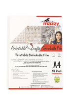 Maizey's Craft - Inkjet Printable Plastic Shrink Film White A4 (10/Pack)