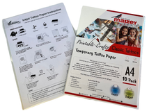 Maizey's Craft - Inkjet Printable Tattoo Paper - White A4 (10/Pack)