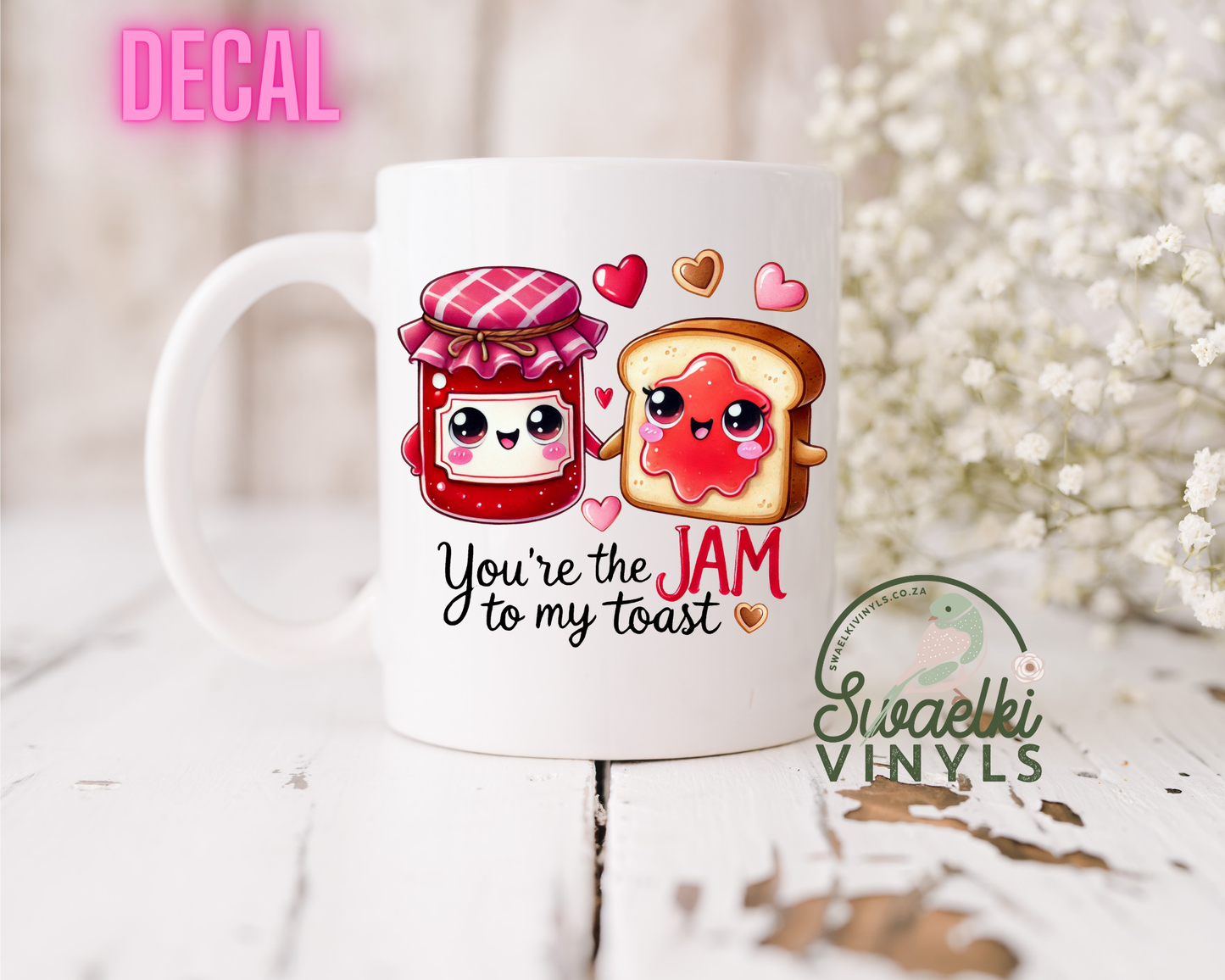 UV DTF Decal - Jam to my Toast