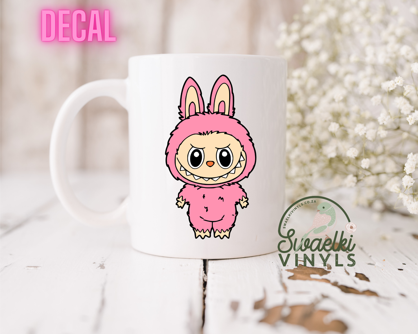 UV DTF Decal - Labubu Body Pink