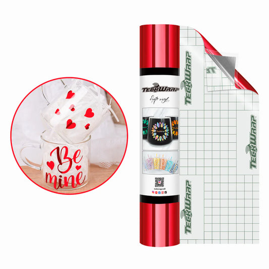 Teckwrap Bubble Free Mirror Chrome Vinyl - Red