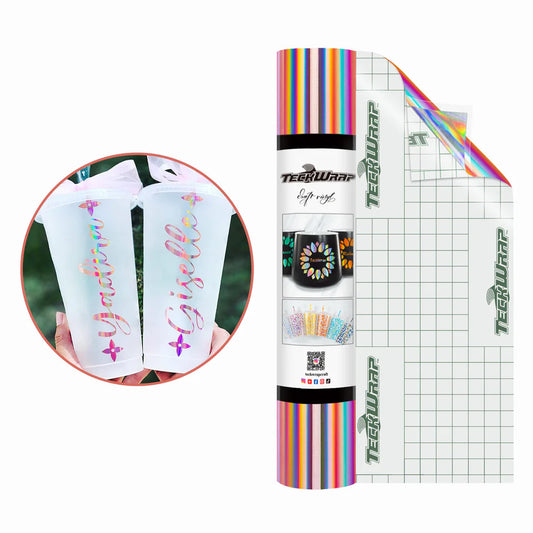 Teckwrap Bubble Free Holographic Vinyl - Rose Gold