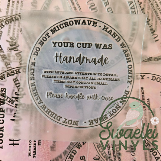 UV DTF Decal - Care Instructions for Tumblers