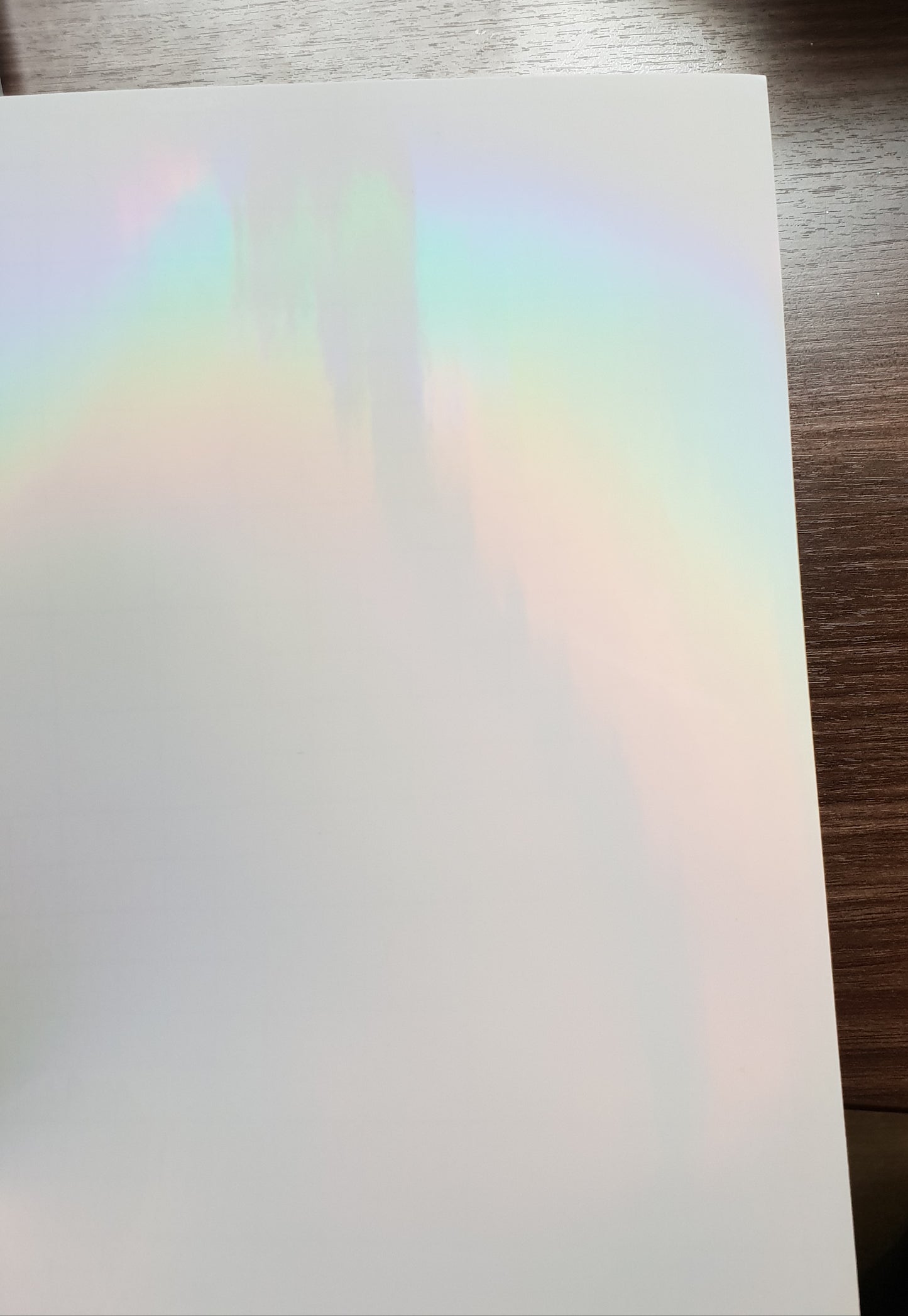 Cold Holographic Lamination Film - Iridescent Rainbow