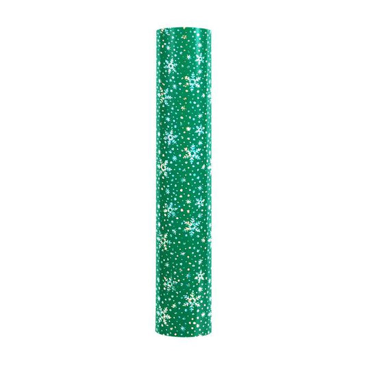 Snowflakes Pattern HTV - Green