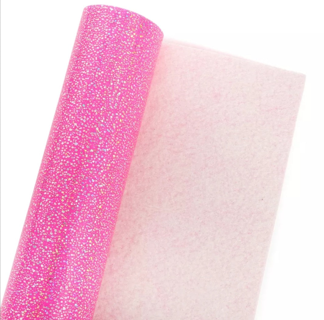 Faux PVC Leather - Holographic Glitter Sheets
