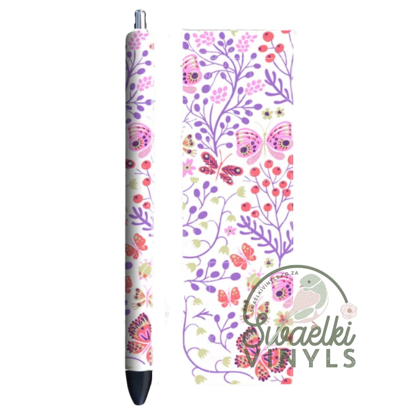 UVDTF Pen Wrap - Floral