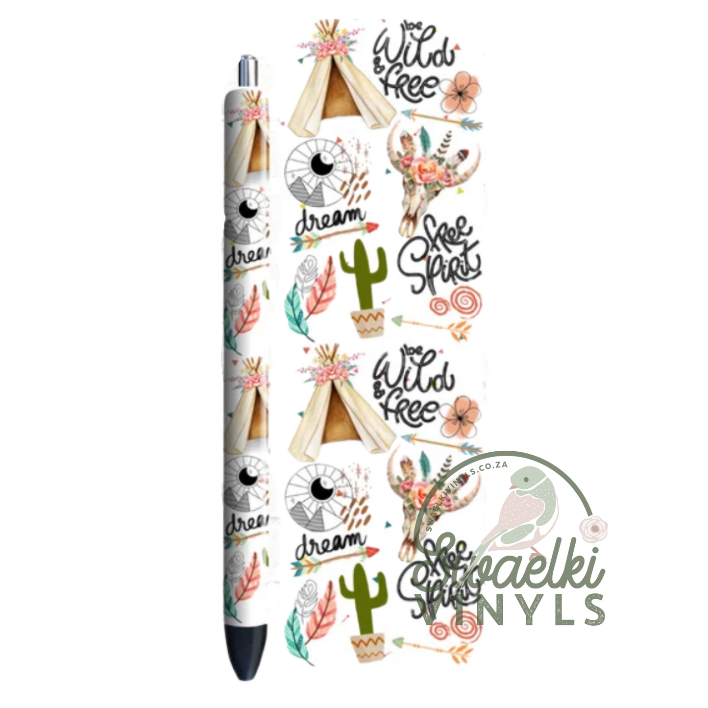 UVDTF Pen Wrap - Wild & Free