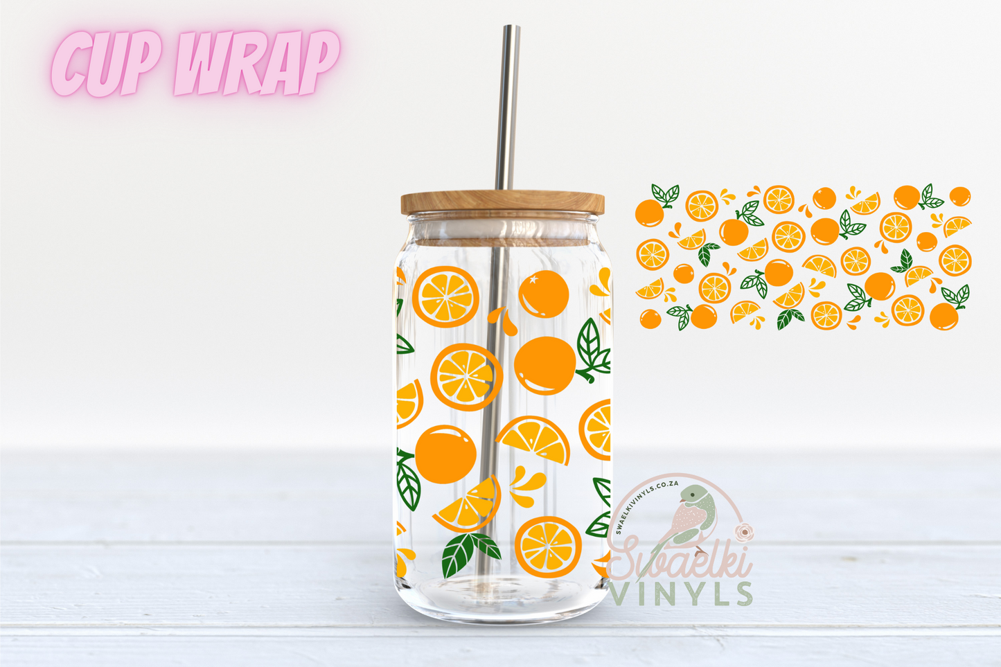 UV DTF Cup Wrap - Citrus