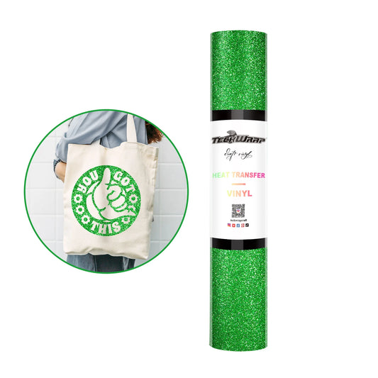 Teckwrap Glitter HTV - Apple Green