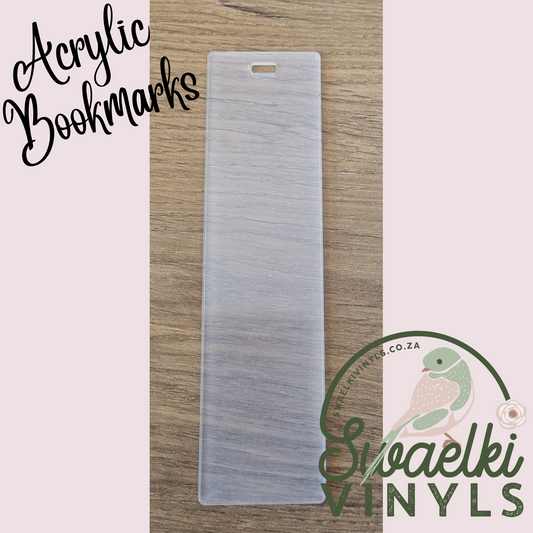 Bookmark Clear Acrylic Blanks