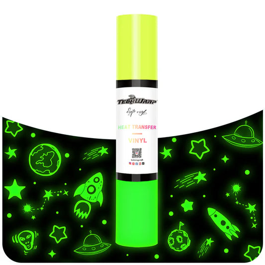 Teckwrap Glow in the Dark HTV - Neon Yellow