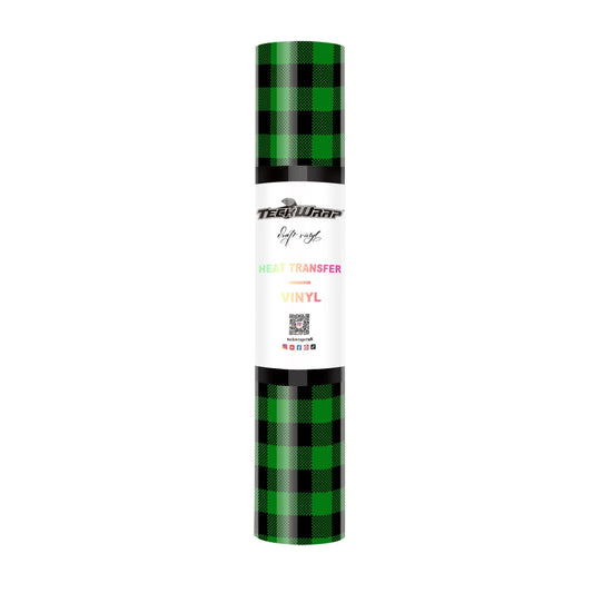 Teckwrap Buffalo Plaid HTV - Green & Black