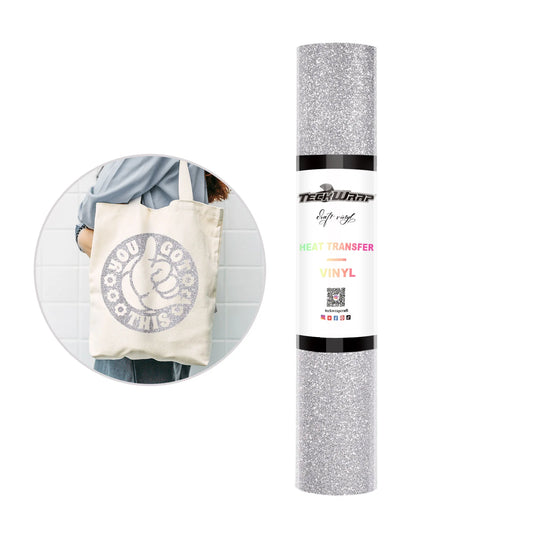 Teckwrap Glitter HTV - Silver