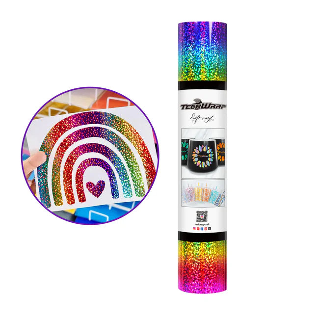 Teckwrap Holographic Sparkle Vinyl - Rainbow