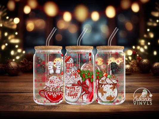 UV DTF Cup Wrap - Christmas Design 4