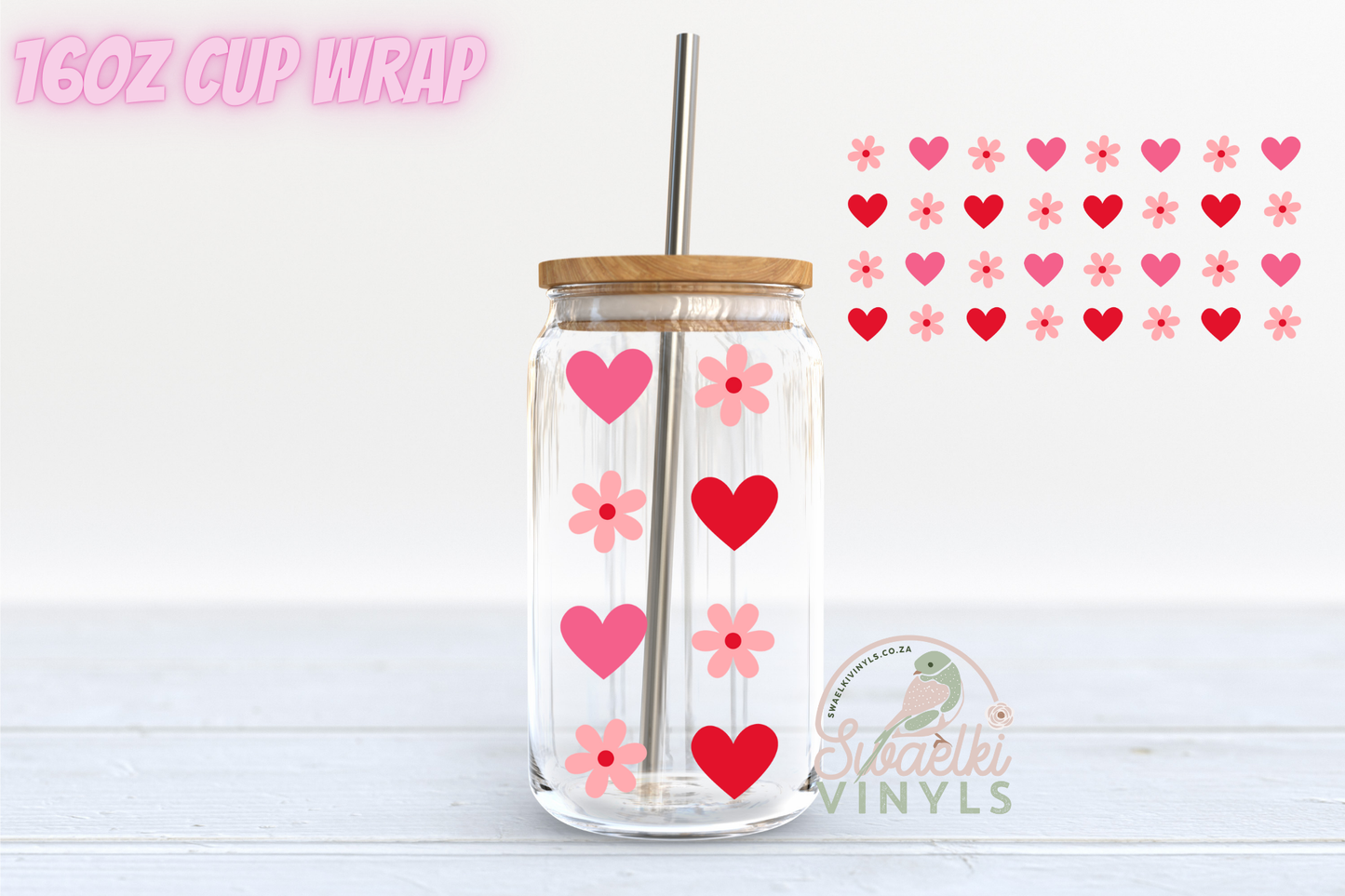 UVDTF Cup Wrap - Daisy Love