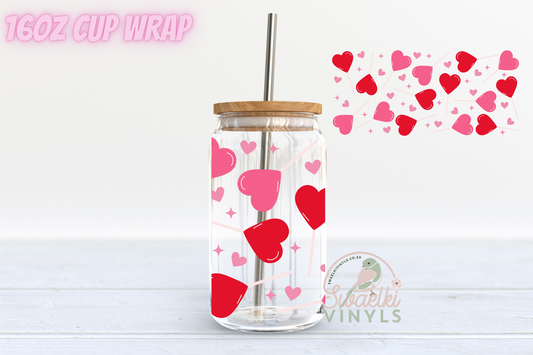 UVDTF Cup Wrap - Heart Lollipop