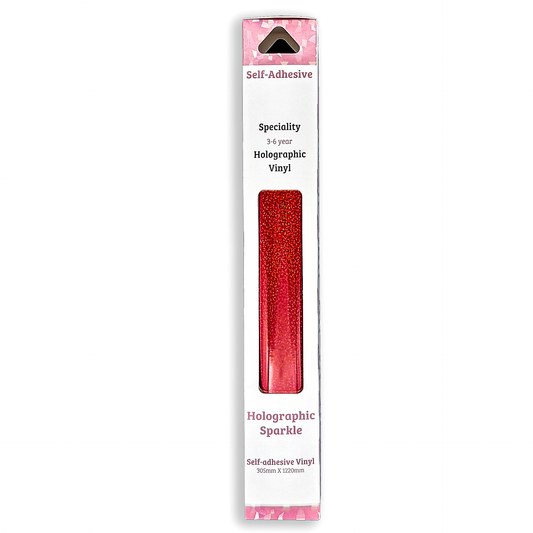 Maizey's Craft - Holographic Cherry Metal Flake Self Adhesive Vinyl