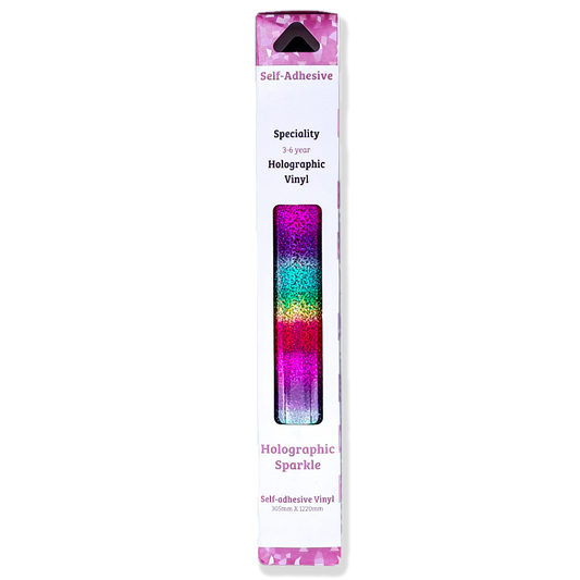 Maizey's Craft - Holographic Rainbow Metal Flake Self Adhesive Vinyl