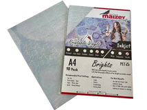 Maizey's Craft - Inkjet PET Bright Metallic Straw A4 (10/pack)