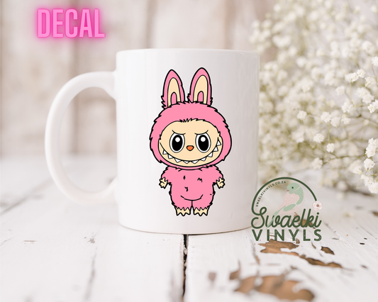UV DTF Decal - Labubu Body Pink