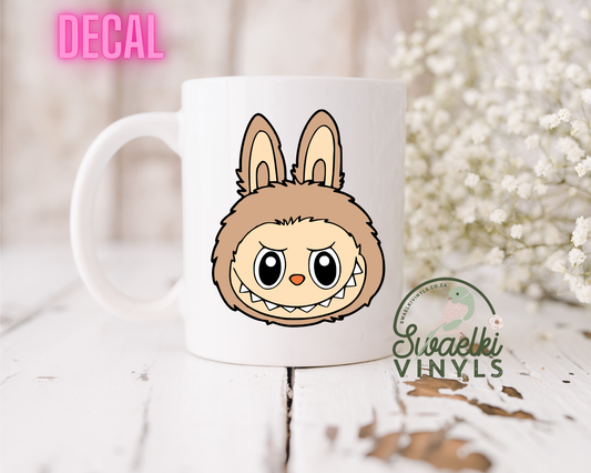 UV DTF Decal - Labubu Face Tan