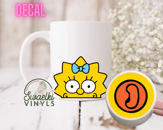 UV DTF Decal - Maggie Mug Mouth Sticker