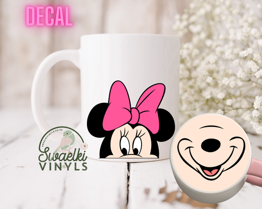 UV DTF Decal - Minnie Mug Mouth Sticker