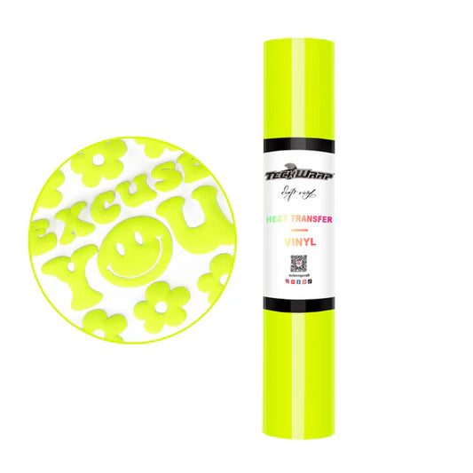 Teckwrap Puff HTV - Neon Yellow