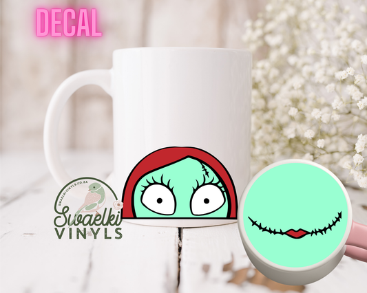 UV DTF Decal - Sally Mug Mouth Sticker