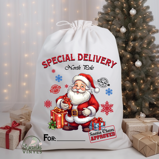 Christmas DTF - Santa Bag Design 10