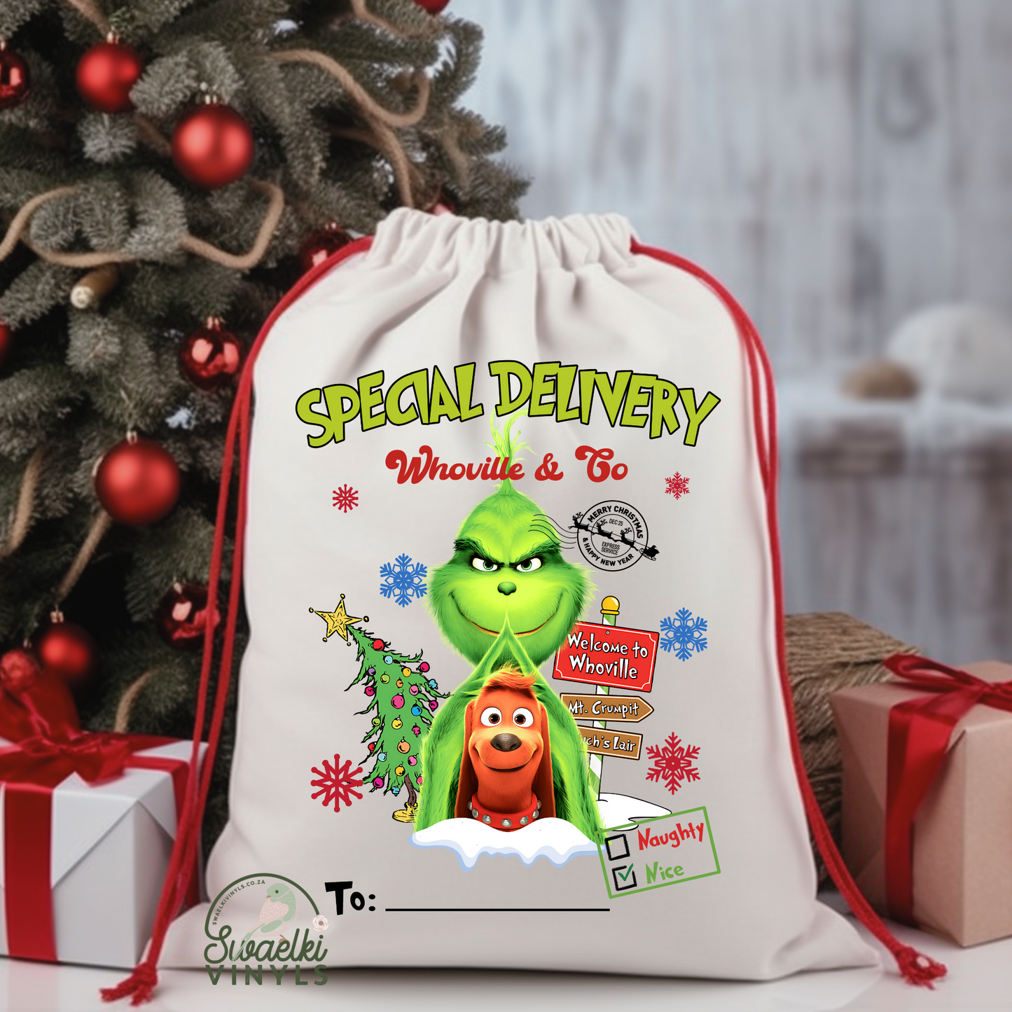 Christmas DTF - Santa Bag Design 11