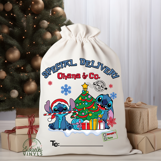 Christmas DTF - Santa Bag Design 5