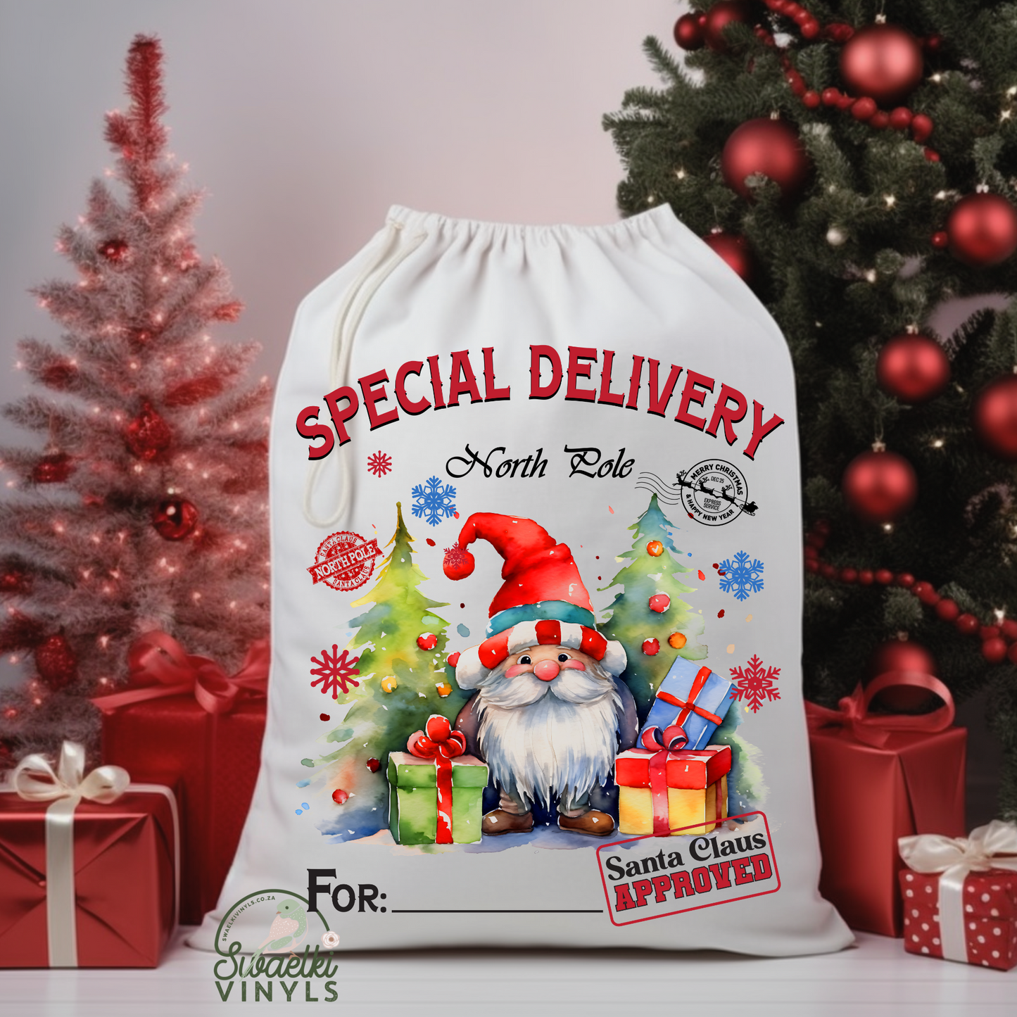 Christmas DTF - Santa Bag Design 9