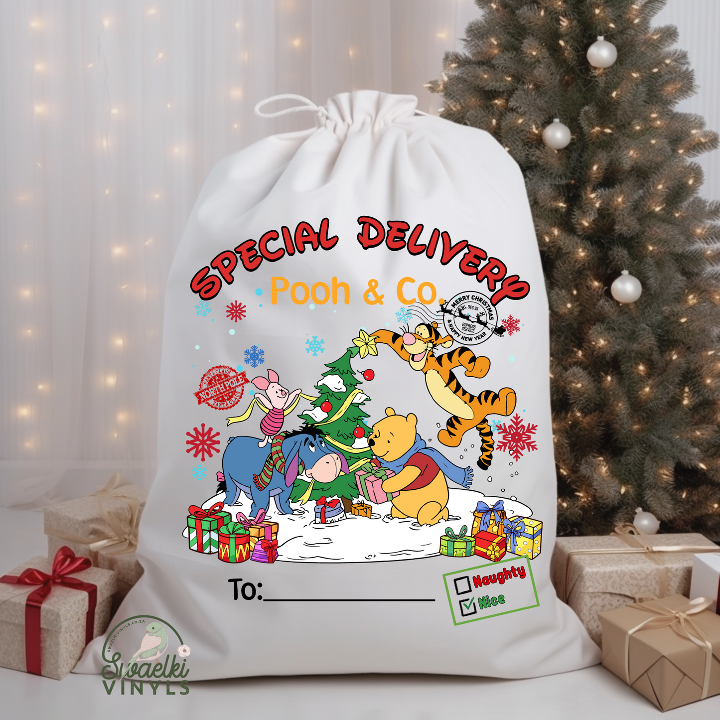 Christmas DTF - Santa Bag Design 6