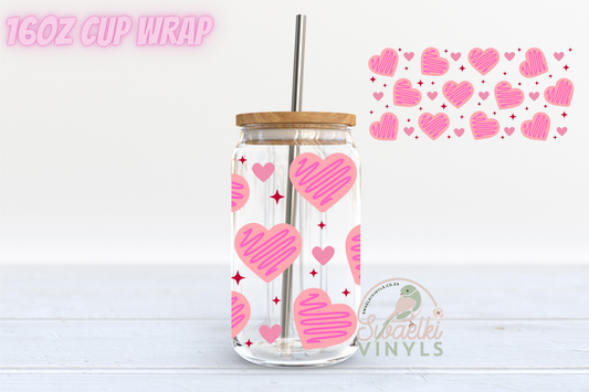 UVDTF Cup Wrap - Valentine Cookies