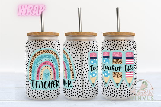 UV DTF Cup Wrap - Teacher Life