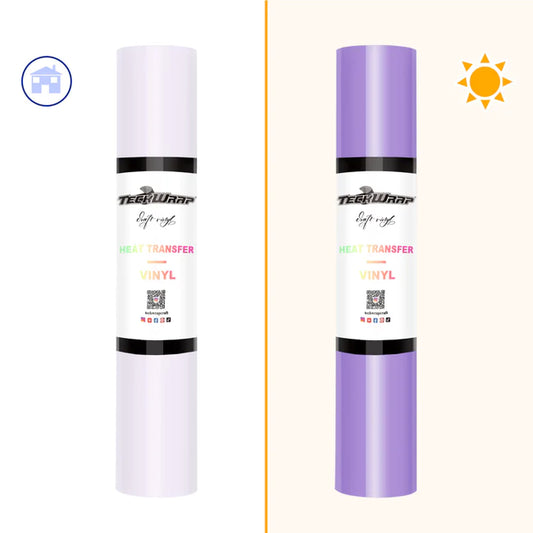 UV Clear Color Changing HTV - Clear to Lavender Violet