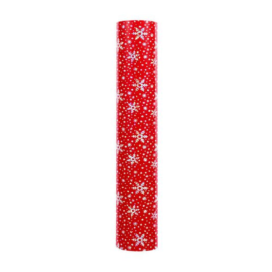 Snowflakes Pattern HTV - Red