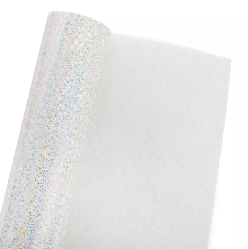 Faux PVC Leather - Holographic Glitter Sheets