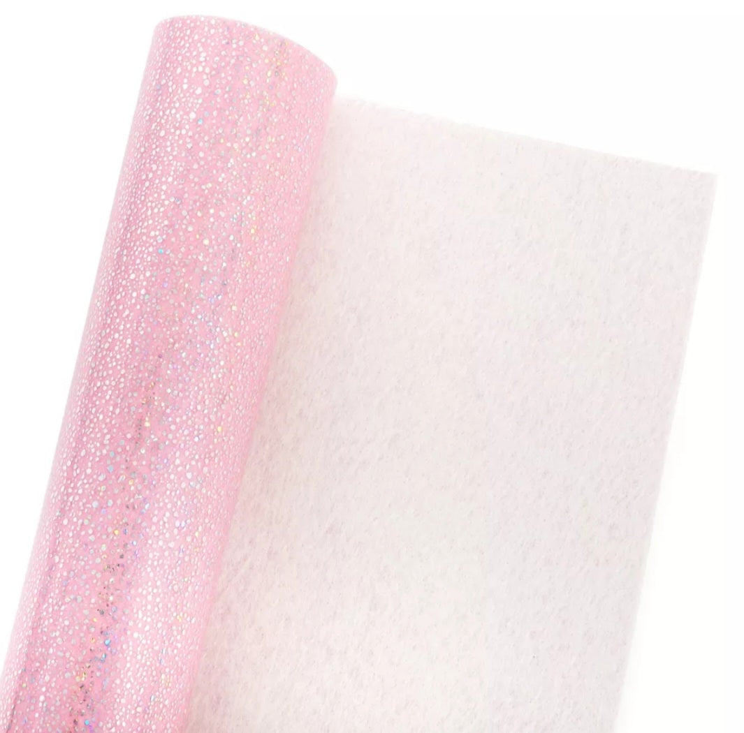 Faux PVC Leather - Holographic Glitter Sheets